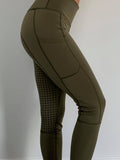 Olive Full Seat Riding Tights