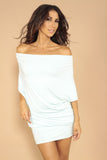 Wide neck dress - Black