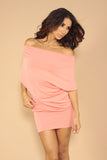 Wide neck dress - Black