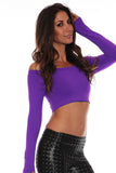 Long sleeved crop top. (many colors)