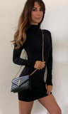 Mock Neck Dress