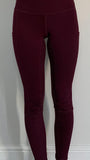 Plum Full Seat Riding Tights