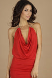 Red Backless Chain Dress